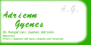 adrienn gyenes business card